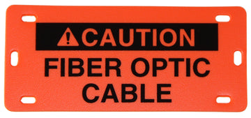3-7/8" x 1-3/4" Tie On (Black on Orange-20pk)