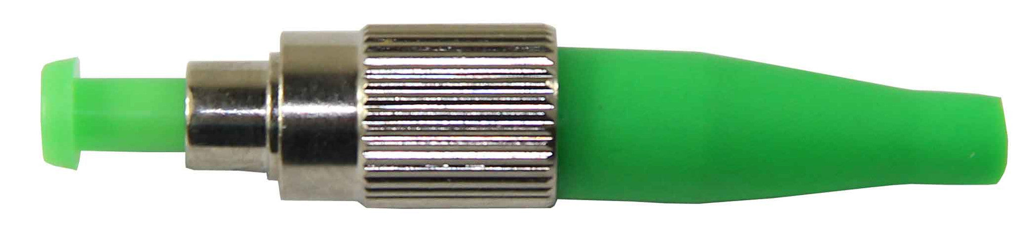 FC/APC Zirconia Ferrule 126µm Single Mode Connector, 3mm Boot, APC Angled Polish