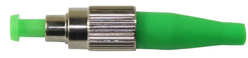 FC/APC Zirconia Ferrule 126µm Single Mode Connector, 3mm Boot, APC Angled Polish
