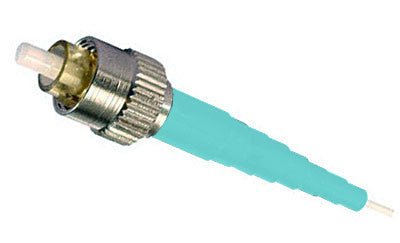 FC Zirconia Ferrule 126µm Multimode Connector, 900µm Boot, 10Gig, Aqua Color