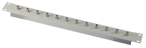 Loaded 19" Patch Panel with ST Adapters (Multimode)