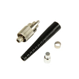 FC Stainless Alloy Ferrule 128µm Multimode Connector, 3mm Boot