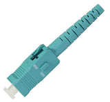 SC Zirconia Ferrule 126µm Multimode Connector, 900µm Boot, 10Gig, Aqua Color