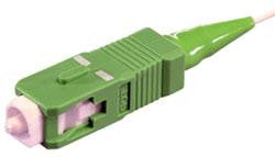 SC/APC Zirconia Ferrule 126µm Single Mode Connector, 900µm Boot, APC p ...