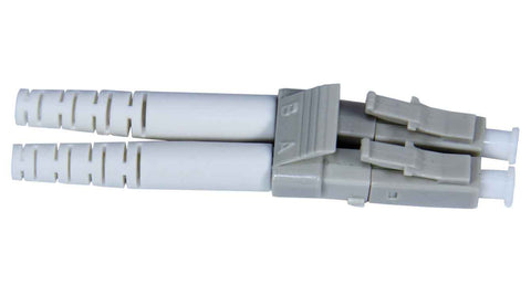 Duplex LC Zirconia Ferrule 128µm Multmode Connector, 3mm Boot