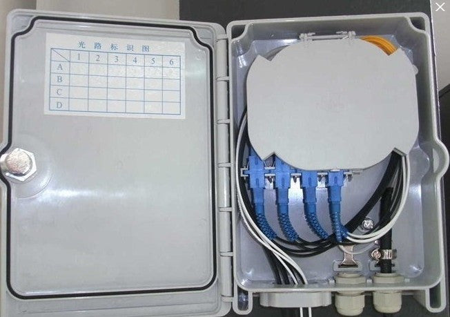 NID Termination Box (For 12 SC or up to 24 LC Connections),2ports+24port for drop cable - FOSCO (Fiber Optics For Sale Co.) - 2