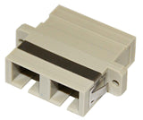 Duplex Multimode SC Mating Sleeve, Polymer Housing, Beige Color