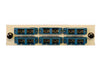 SC Duplex 6 Pack (Singlemode - Loaded) Blue Adapters, Beige Color