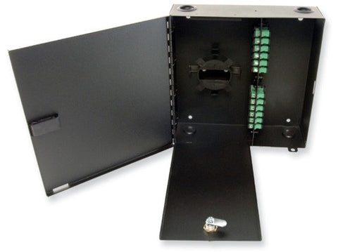 Economy 24 Port Patch/Splice Wall Mount Housing (Holds 4 Adapter Plates, 2 Splice Tray 1120-SSTA