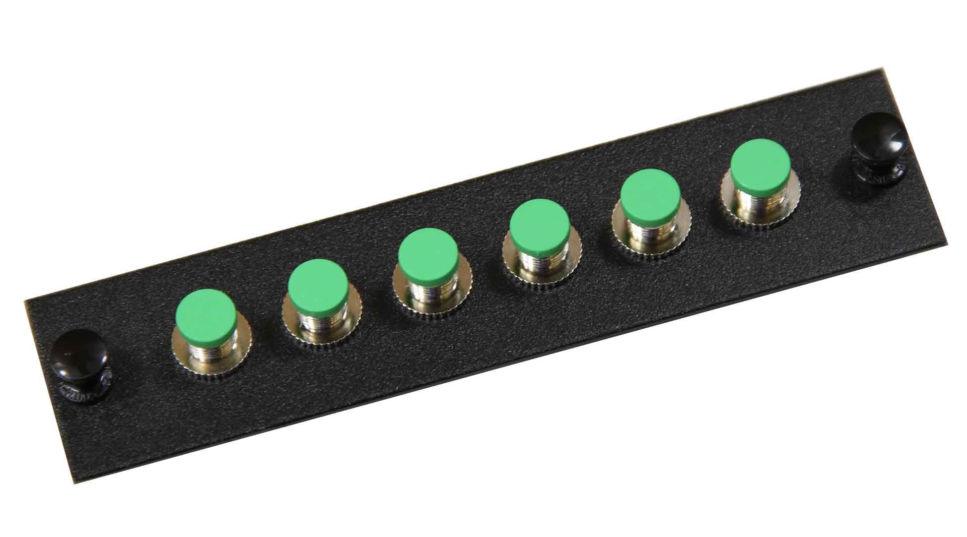 6 Pack FC/APC Adapter Panel (Single Mode - Loaded) – Fosco Connect