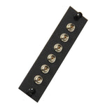 6 Pack FC Adapter Connector Panel (Multimode/Singlemode - Loaded) - Black