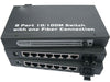 8-Port Switch with 1 MM/ST Fiber Port and (7) 10/100 Twisted Pair Ports