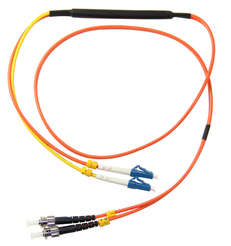 LC-ST 50/125µm mode conditioning patch cord, LC single mode, 1 meter length