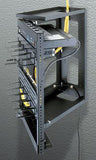 Swing Gate Wall Mount Racks  24.5" Overall Height, 21" (12 Space) Racking Height, 18" Depth