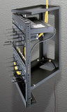Swing Gate Wall Mount Racks 38.5" Overall Height, 35"(20 Space) Racking Height, 18" Depth