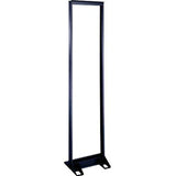 19" Standard Series Relay Racks - 84" Overall Height, 45 Space, Black Powder Coat Finish