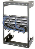 Wall Mount Racks  56" Overall Height, 52-1/2" (30 Space) Racking Height, 18" Depth