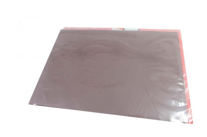Polish film sold in packs of 25 sheets (Alum. Oxide, Grit 3µm) Standard Sheets 9" X 6.5", Pink