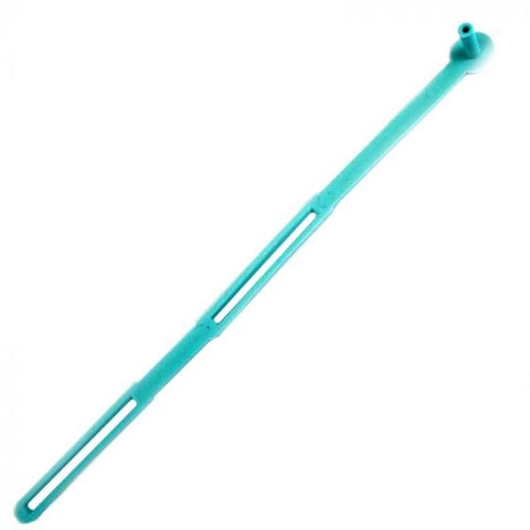 Univ Dust Cap for 1.25mm ferrule w/strap - Aqua-100 Pack
