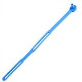 Universal Dust Cap for 1.25mm ferrule w/strap - Blue-100 Pack