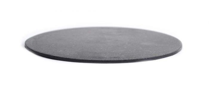 5" Dia. Disc Rubber Polishing Pad - 90 Durometer Hardness - Black Color