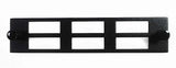 SC Duplex 6 Pack Plate Unloaded - Black
