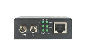10/100 Media Converter ST/MM 2km Dual Fiber