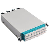 3X HD Breakout Cassette, 48 Fiber, OM3 (24) Duplex LC/PC to (4) MPO/Male, Type B