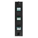 3 Pack Plate LC MM Adapters Black
