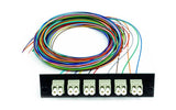 24 Fiber Snap Pack, Singlemode Quad LC/APC, Black Plate