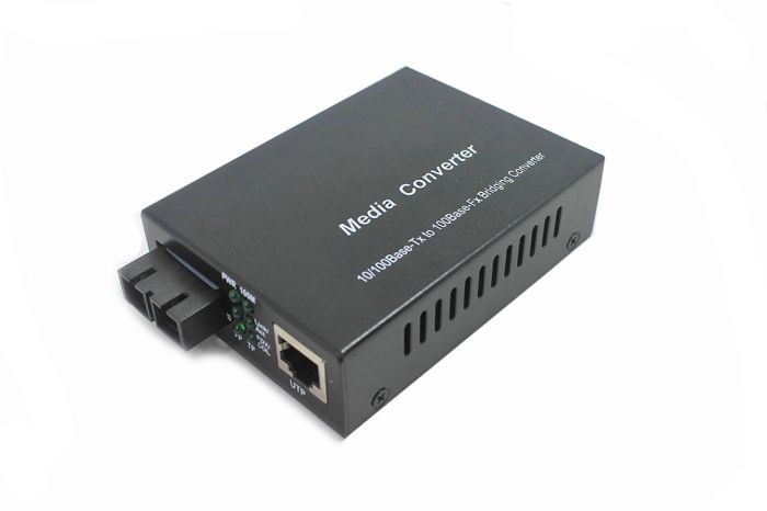 Media Converter SC Singlemode 10/100 Base-T/TX to 100Base-FX 2km