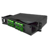 Flush Mount 2RU Swing Out Enclosure, Left Side Cable Manager and Rear Exit Cable Return