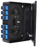 4 Panel Single Front Door Wall Mount - Black