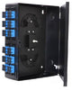 4 Panel Single Front Door Wall Mount - Black