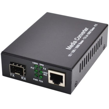 Media Converter 10/100/1000 Base-T/TX to 1000 Base-FX SFP Port