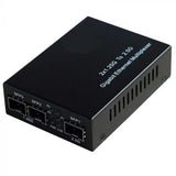 Media Converter (2) x 1.25 Gigabit SFP to (1) 2.5 Gigabit SFP