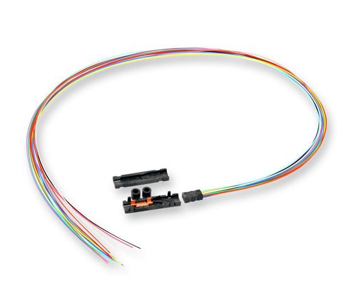 Buffer Tube Fan-Out Kit, outdoor, 12 F, 25-in legs