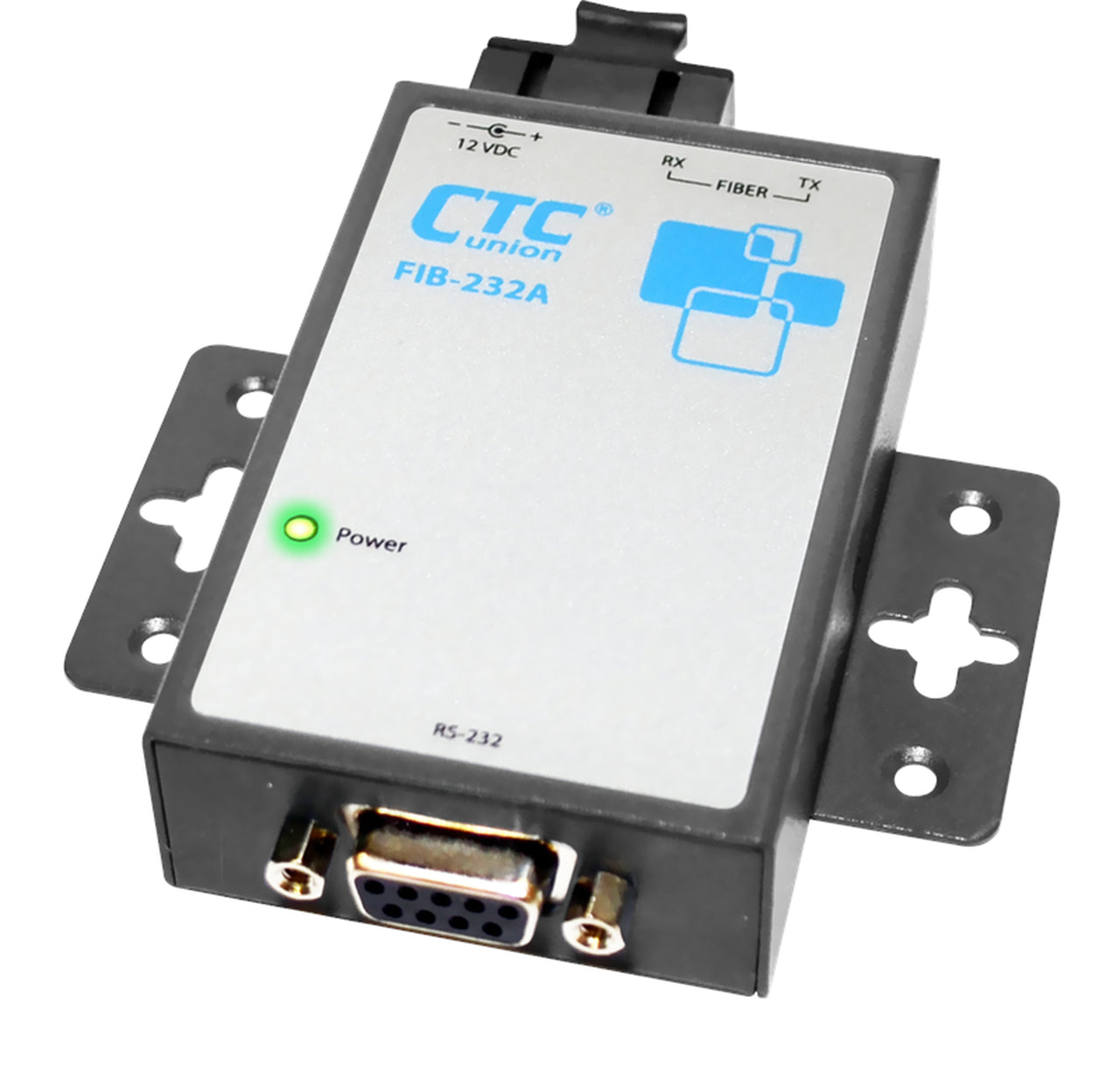 FIB-232A-SC20B - RS-232 over single strand singlemode WDM fiber media converter, BiDi, SC connector, 20Km range, Tx:1550/Rx:1310nm