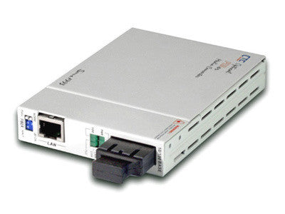 Fast Ethernet fiber media converter, single-mode, SC, 30Km