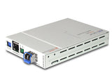 Gigabit Ethernet 10/100/1000BaseTx to 1000Base-SX multi-mode fiber media converter w/ web based mana