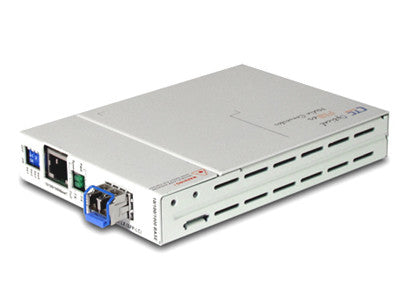 FMC-1000MS-SM10 Gigabit Ethernet 10/100/1000BaseTx to 1000Base-LX fiber media converter, WebSmart ma
