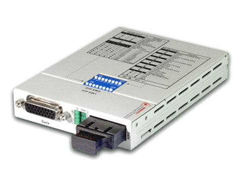 FIB1-232-SC20BF - RS-232 synchronous serial interface to fiber media converter, singlemode BiDi , 20Km B type, SC connector