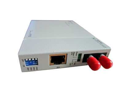 T1 RJ45 100ohm to multi-mode 1310nm fiber optic media converter (T1 mo –  Fosco Connect