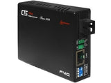 FMC-10-100-SC02B Fast Ethernet multimode fiber media converter, single strand BiDi SC connector, 2Km