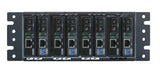 8 slot fiber chassis with single DC power and fan