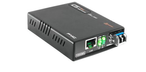 Gigabit Ethernet 10/100/1000BaseTx to 1000Base-LX fiber media converter, WebSmart managed