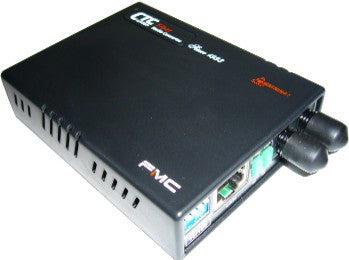 Fast Ethernet multimode fiber media converter, ST connector, 2Km