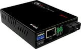 Fast Ethernet singlemode fiber media converter, SC connector, 120Km