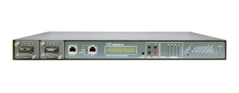 FMUX01A-CHAC2 PDH modular fiber optic multiplexer chassis, up to 16 T1 / E1 and Ethernet, dualAC PS