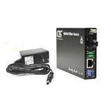 FRM220-10/100-SC20B Fast Ethernet WDM BiDi single strand singlemode fiber media converter, 20Km B type